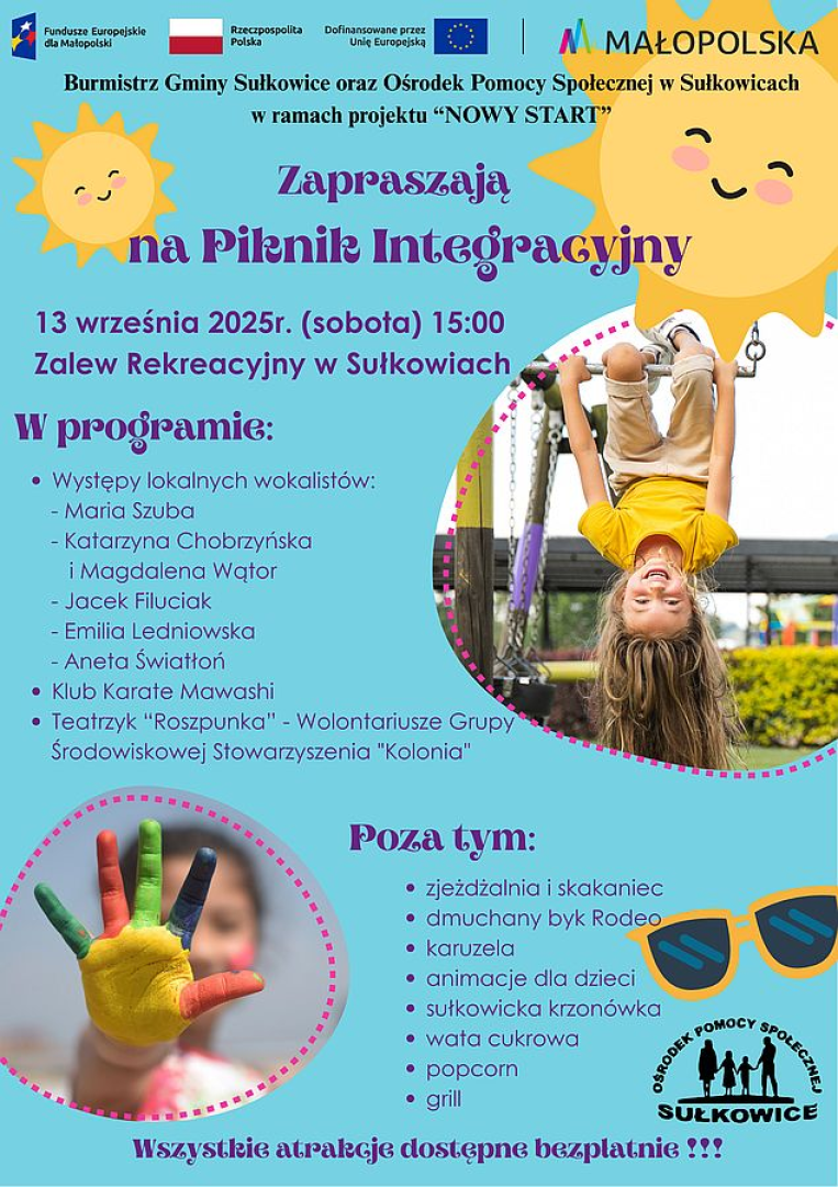 plakat promujący Piknik Integracyjny