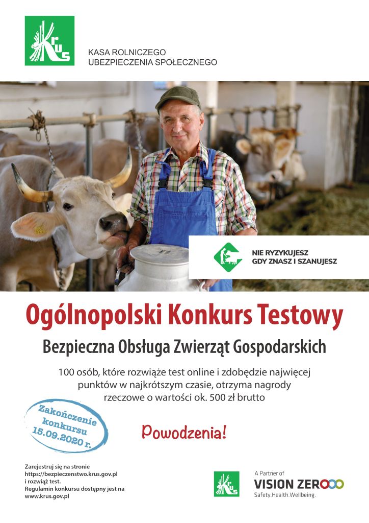 Ogólnopolski Konkurs Testowy Bezpieczna Obsługa Zwierząt Gospodarskich