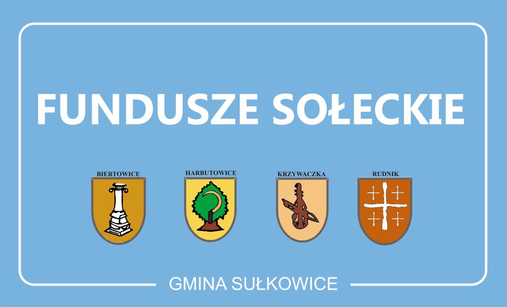 fundusze sołeckie grafika z herbami miejscowości