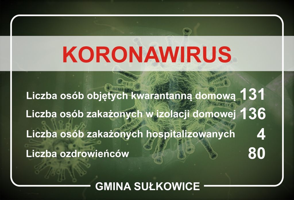 koronawirus dane dla gminy sułkowice na dzień 19.10