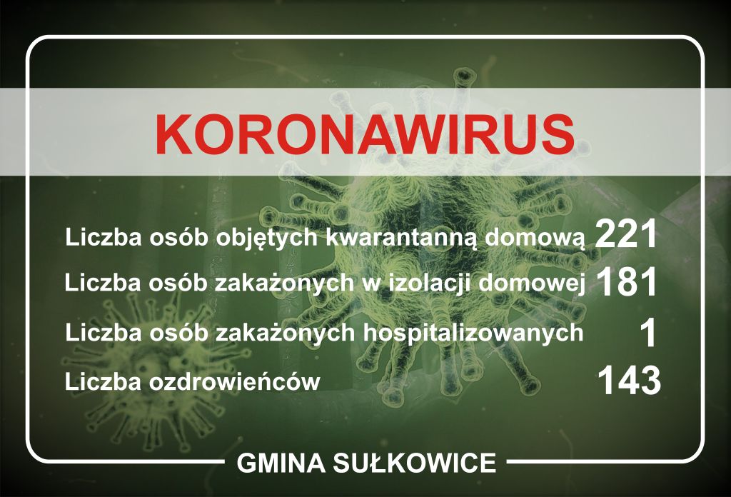 koronawirus dane dla gminy sułkowice na dzień 28.10