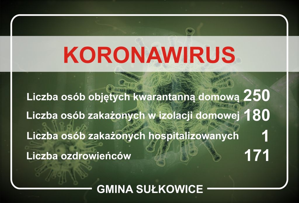 koronawirus dane dla gminy sułkowice na dzień 30.10