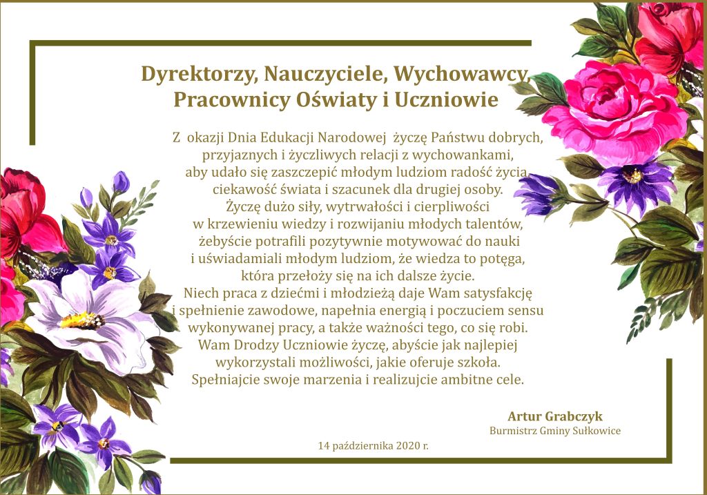 zyczenia na dzien edukacji narodowej