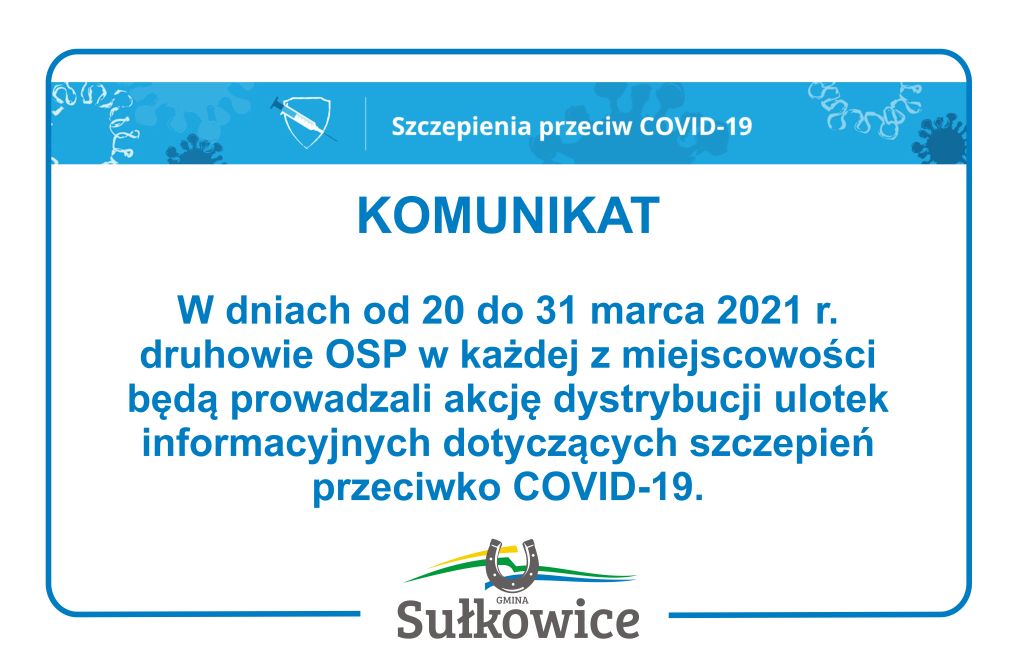 dystrybucja ulotek szczepienia grafika