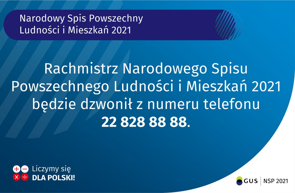grafika z numerem z którego będą dzwonić rachmistrzowie spisowi