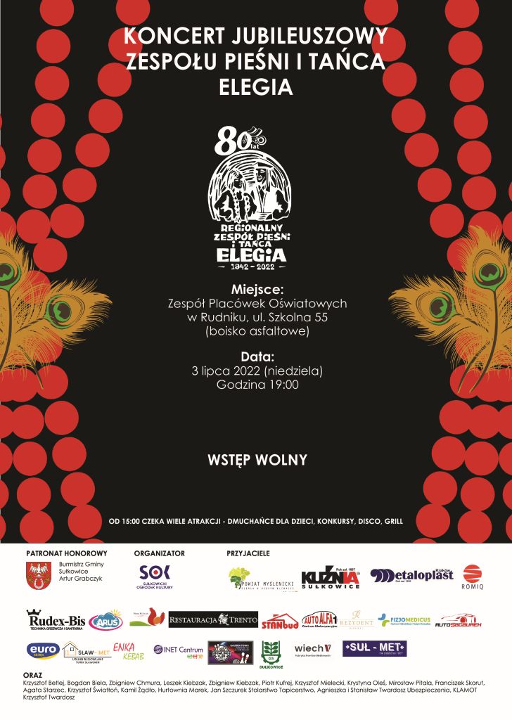 koncert jubileuszowy elegia plakat