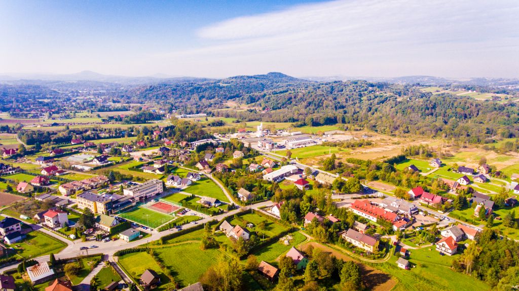 Krzywaczka z lotu ptaka