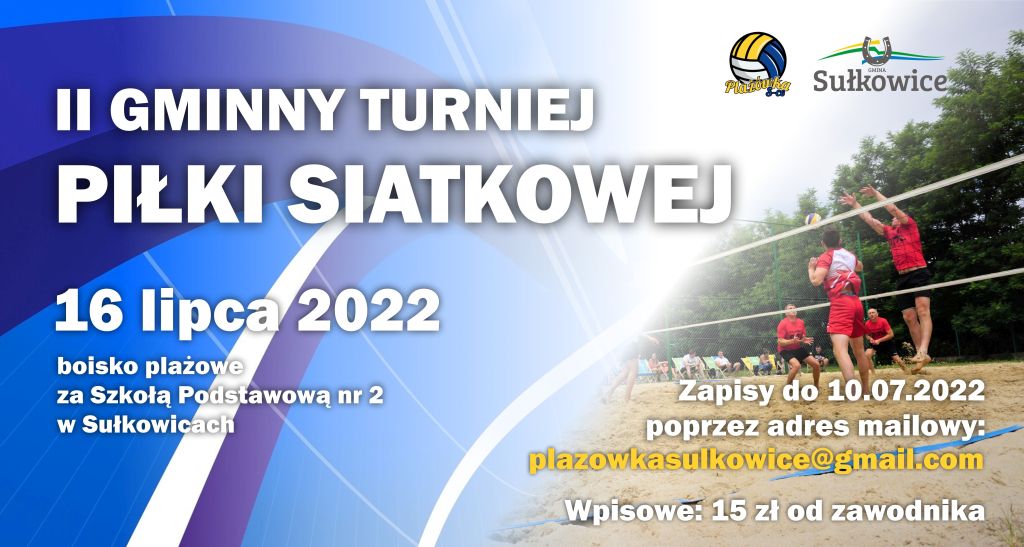 II gminny turniej piłki siatkowej baner