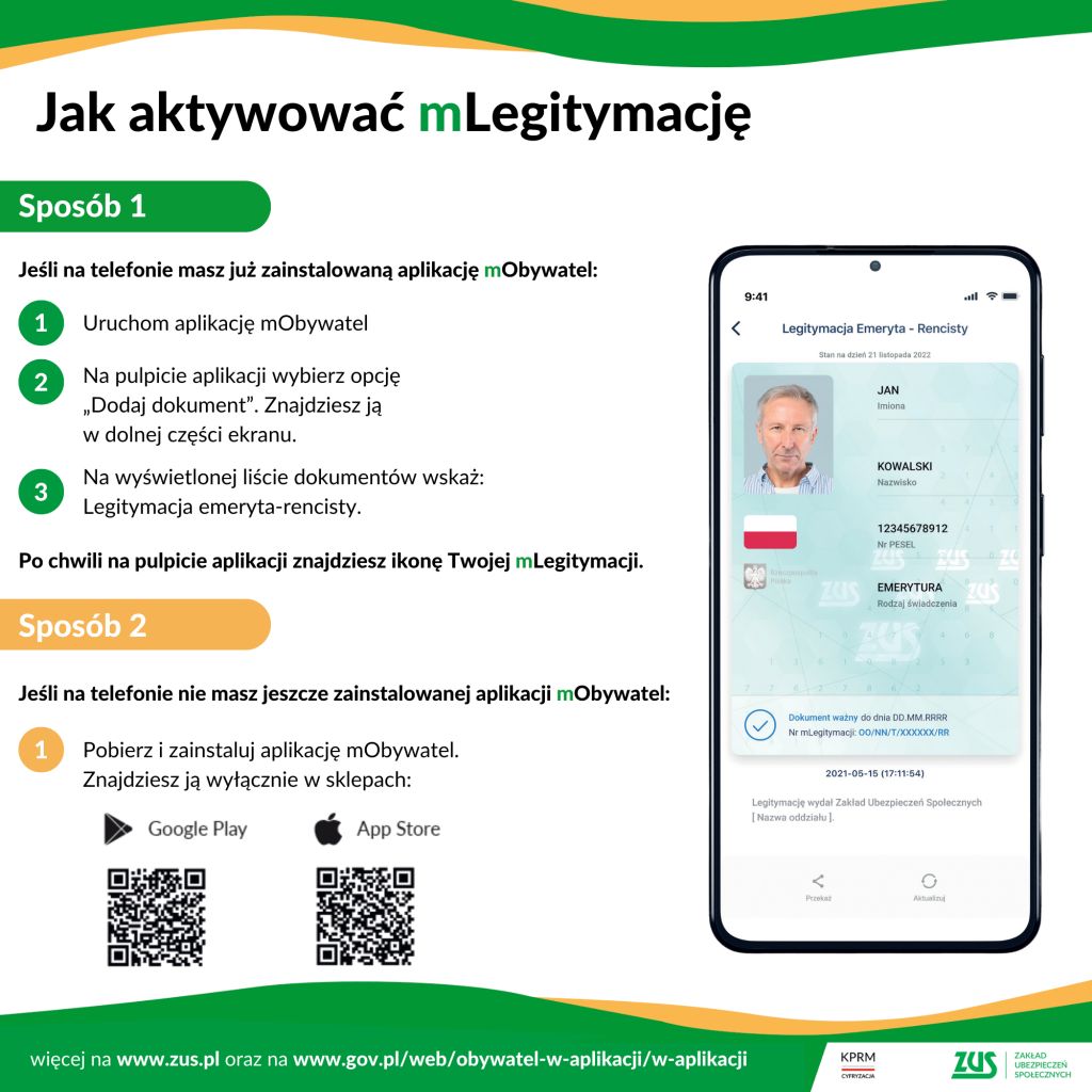 jak aktywować mlegitymację? grafika