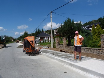 BUDOWA CHODNIKA W CIĄGU UL. DOLNEJ W RUDNIKU etap VII